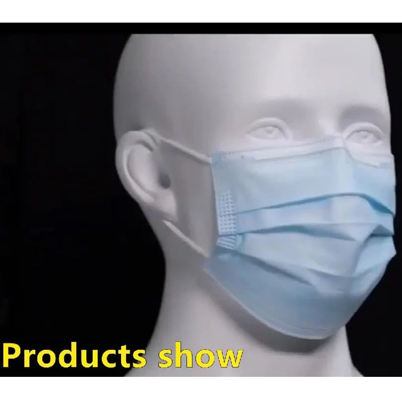 Kinesisk disponibel 3 ply Earloop Medical Curgical Grade Face Masks